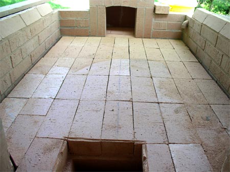 hearth brick dry set